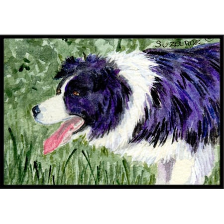 Jensendistributionservices 18 x 27 in. Border Collie Indoor & Outdoor Doormat MI2549557